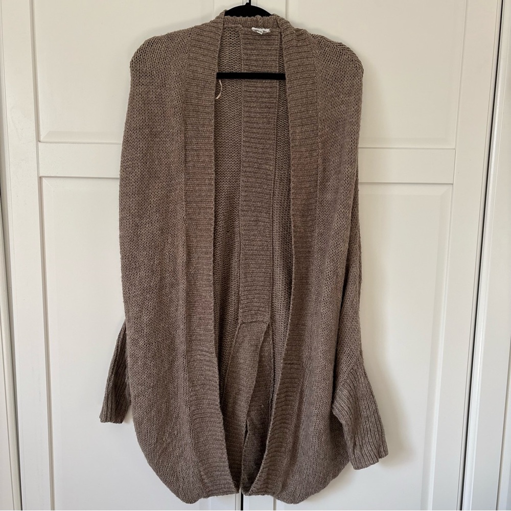 Suzy Shier Taupe Women's Cardigan